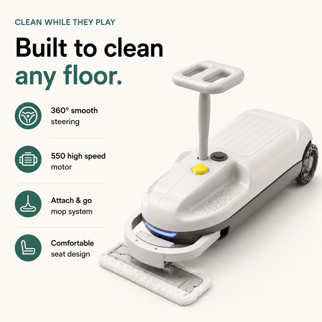 Less Screen Time. Cleaner Floors. Happier Kids.