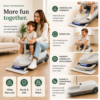 Less Screen Time. Cleaner Floors. Happier Kids.